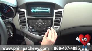 Phillips Chevrolet  2014 Chevy Cruze LS  HowTo Radio Controls  Chicago New Car Dealership [upl. by Nawram]