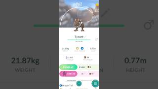 Tyrunt Evolution Tyrantrum pokemongo pokemon [upl. by Lekram]