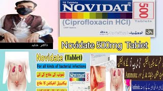 Novidate tablet Ciprofloxacin syrup 500mg Uses in urdu [upl. by Leunad53]