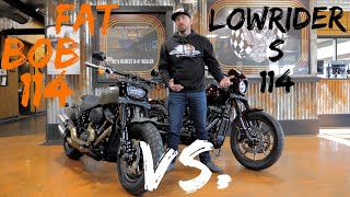 Harley Davidson Fat Bob VS Lowrider S [upl. by Nylahs513]