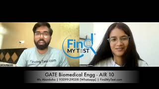 GATE AIR 10 Biomedical Engineering  Honest Talk with Akanksha GATE BM Topper  Interview [upl. by Casta452]