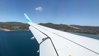 Eurowings Discover A320 beautiful landing at Ibiza Airport 🇪🇸🔥 [upl. by Oribelle]