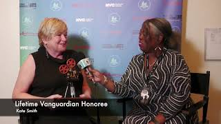 Host Tina Marie interviews Vanguardian Honoree Kate Smith at the 2024 Festival of Cinema NYC [upl. by Downs]