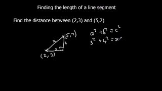 Finding the length of a line segment [upl. by Boutis]