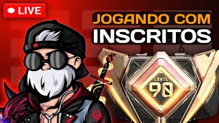 LIVE ON 🔴 FREE FIRE AO VIVO 💜 JOGANDO COM INSCRITOS 💜 NIVEL 90 NUNKS [upl. by Merwin]