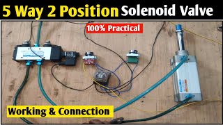 Solenoid Valve Working amp Connection 5Way 2 Positive Solenoid Valve Working [upl. by Gney]