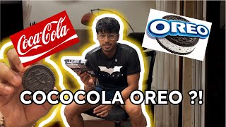 TASTING THE VIRAL OREO X COCACOLA BISCUITS CALORIES EXPLAINED [upl. by Anyalram]