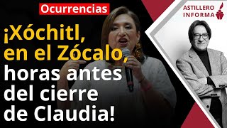 AstilleroInforma  Chiflidos y rechazo a Xóchitl por ¿provocación de madrugada en el Zócalo [upl. by Ottillia]