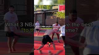 WHAT 3 NBA PLAYERS DO IT BEST 🔥  basketball basketballshorts shorts [upl. by Eecyaj]