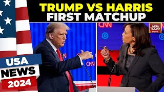 US Election 2024 Here Are The Details Of Donald Trump Vs Kamala Harris First Matchup  India Today [upl. by Sorensen]