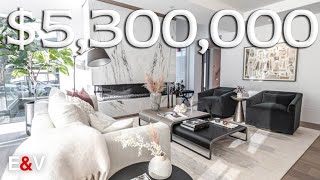 Inside This 53 Million Townhouse in West Vancouver  HOUSE TOUR [upl. by Adilen]