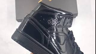 Air Jordan 1 Mid Black Patent Leather Review [upl. by Iralav35]