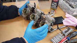 Stripping the Carburetors Suzuki GT750 An Idiots Guide to Rebuilding a Suzuki GT750 [upl. by Corwin724]