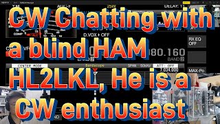 CW chatting with HL2LKL [upl. by Soluk]