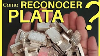 Como IDENTIFICAR PLATA de forma casera  Como DISTINGUIR PLATA  Como RECONOCER PLATA original [upl. by Philender]