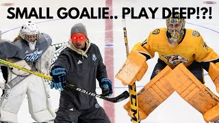 SMALL GOALIES Play DEEPer  Professional Goalie Coach Analysis [upl. by Bruns]