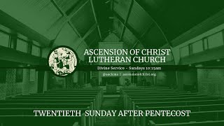 Sermon for the Twentieth Sunday after Pentecost 2024 [upl. by Aimahs]