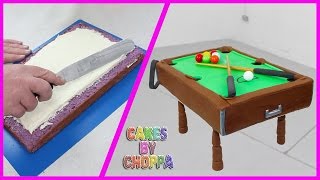 PLAYABLE POOL TABLE CAKE How To [upl. by Bethany]