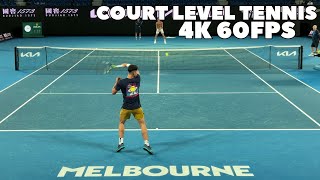 Alcaraz amp Ruud Practice 2024  Court Level Groundstrokes 4K 60FPS [upl. by Anwahsat899]