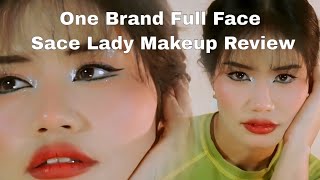 ONE BRAND FULL FACE MAKEUP REVIEW amp Tutorial  SACE LADY [upl. by Nednal]