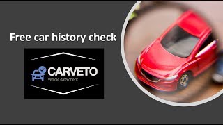 Car History Check  How to Check the History of a Car For Free With CarVeto [upl. by Adi]