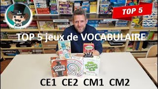 Vidéo Top 5 Jeux de Vocabulaire par monsieur Mathieu [upl. by Atalante]