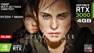 A PLAGUE TALE REQUIEM  RTX 3050 Laptop  Ryzen 7 6800H  16GB2x8  Multi Settings Gametest [upl. by Pansie]