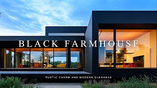 Bold Elegance in Farmhouse Design Black Modern Style Architecture to Fall in Love [upl. by Yziar]