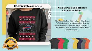 Nice Buffalo Bills Holiday Christmas TShirt [upl. by Yeldnarb]