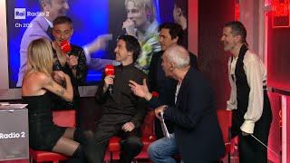 Intervista a Diodato e Jack Savoretti 4ª serata  Radio2 a Sanremo [upl. by Rednael]