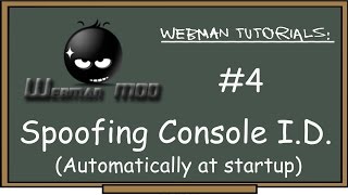 PS3  webMAN Tutorial 4 spoof console ID CiD idps automatically at startup Input wphone tab or pc [upl. by Stockwell]