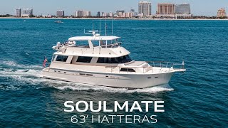 1987 Hatteras 63 Soulmate Tour  26 North Yachts [upl. by Cleon]