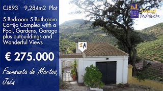 Detached 5 Bed 5 Bath Cortijo Complex with Land Properties for sale in Spain inland Andalucia CJ893 [upl. by Gorman]