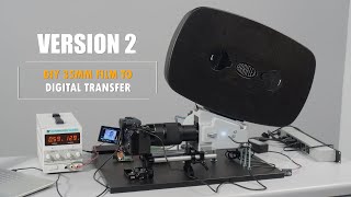 Version 2 DIY 35mm Movie Film to Digital Video Transfer Device Telecine  4K [upl. by Ardekahs]