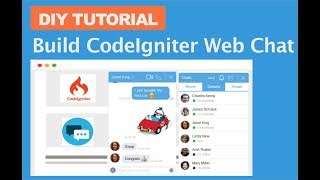 CodeIgniter Chat Tutorial Creating web chat app in CodeIgniter [upl. by Steel580]