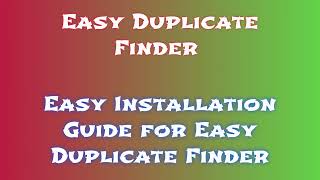 StepbyStep Downloading and Installing Easy Duplicate Finder License Code ZZJJJZB [upl. by Hauge]