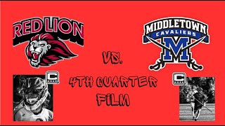 Red Lion vs Middletown HS 4th QTR Film [upl. by Schoenburg]