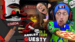 ROBLOX GUESTY Troll FGTeeV Escapes Papa Guestys Pizza Restaurant w LEX FixTheGlitch 68 [upl. by Gnilrac]