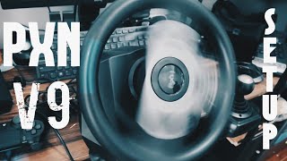 PXN V9 Racing Wheel Unboxing and Quick Setup [upl. by Cookie204]