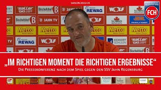 Die Pressekonferenz nach dem Spiel gegen Regensburg [upl. by Adiazteb]