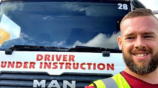 My 1st Lesson Driving A HGV  What to expect amp whats coming next [upl. by Arrim557]