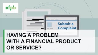 Having a problem with a financial product or service – consumerfinancegov [upl. by Nanfa]