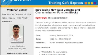 Webinar Data Logging Function Blocks Intro [upl. by Uolyram]