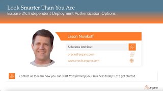 Essbase 21c Independent Deployment Authentication Options [upl. by Willmert551]