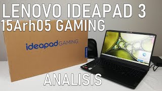 ANALISIS  LENOVO IDEAPAD 3 15Arh05 GAMING [upl. by Cati]