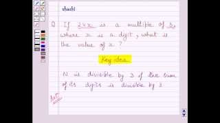 ExampleFind Missing Digit using Divisibility Test [upl. by Henrik]