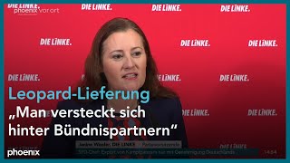 LINKE Parteipressekonferenz mit Janine Wissler am 23012023 [upl. by Haelak881]