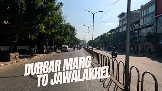 Durbar Marg to Jawalakhel  Kathmandu Motorcycle Tour [upl. by Bodwell]