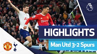 Cristiano Ronaldo hattrick seals win for United  HIGHLIGHTS  Manchester United 32 Spurs [upl. by Wirth]