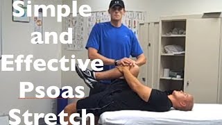 Psoas Stretch  How To Stretch And Release The Iliopsoas [upl. by Siri242]